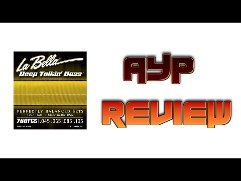 WHAT A VERY DULL SOUND ! LA BELLA DEEP TALKIN' GOLD FLATS ON FENDER JAZZ BASS - AYP REVIEW
