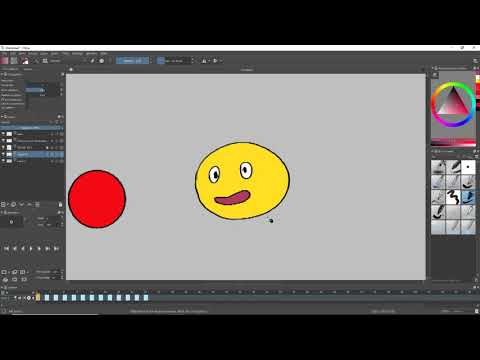 Krita Animation Tutorial - Part 2: Coloring with the Fill Tool