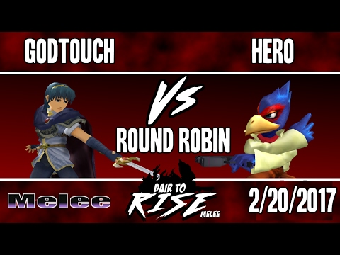 DtR 4 Melee Singles - UG | NPT GodTouch (Marth) vs BBM | Hero (Falco) - Round Robin Melee Singles