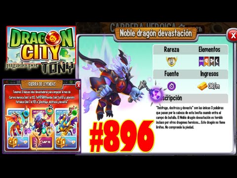 Dragon City "Capítulo 896 - Guerra de Leyendas: Isla Carrera Heroica (1ª parte)" por Tony