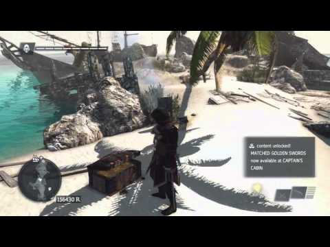 Assassin's Creed 4 - How to Get the Golden Swords