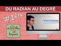 Passer du radian au degré et réciproquement - Première