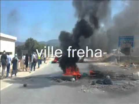 حتجاجات فريحة بتيزي وزو بعد مقتل سيدة على يد جندي 2