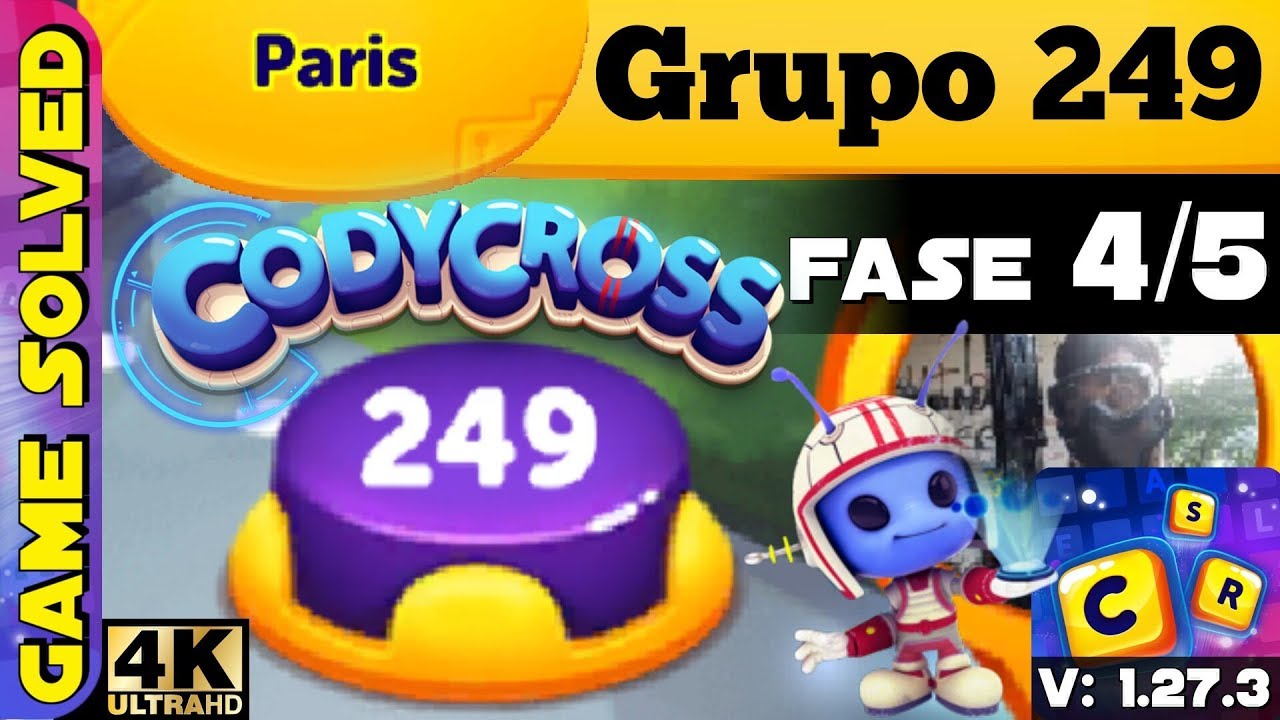 CodyCross - Crucigramas || París | Grupo 249 - Fase 4/5
