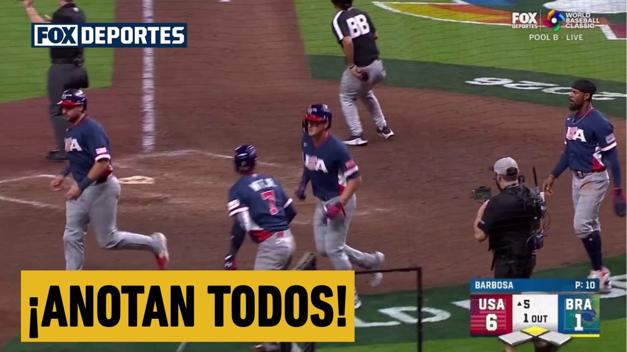 🤯🔥 CARRERA DE  Raleigh, Anthony y Buxton | Estados Unidos 7-1 Brasil | World Baseball Classic 2026