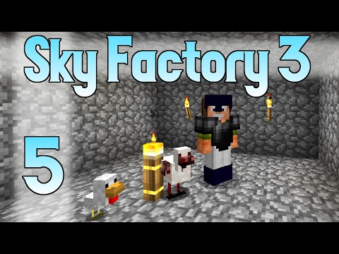 Minecraft SkyFactory 3 - Ep. 5 - Nether Quartz Chicken!