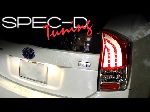 SPECDTUNING INSTALLATION VIDEO: 2010-UP TOYOTA PRIUS LED TAIL LIGHTS