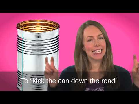 1分でわかる英語缶詰を道に蹴り込もう (English in a Minute: Kick the Can Down the Road)