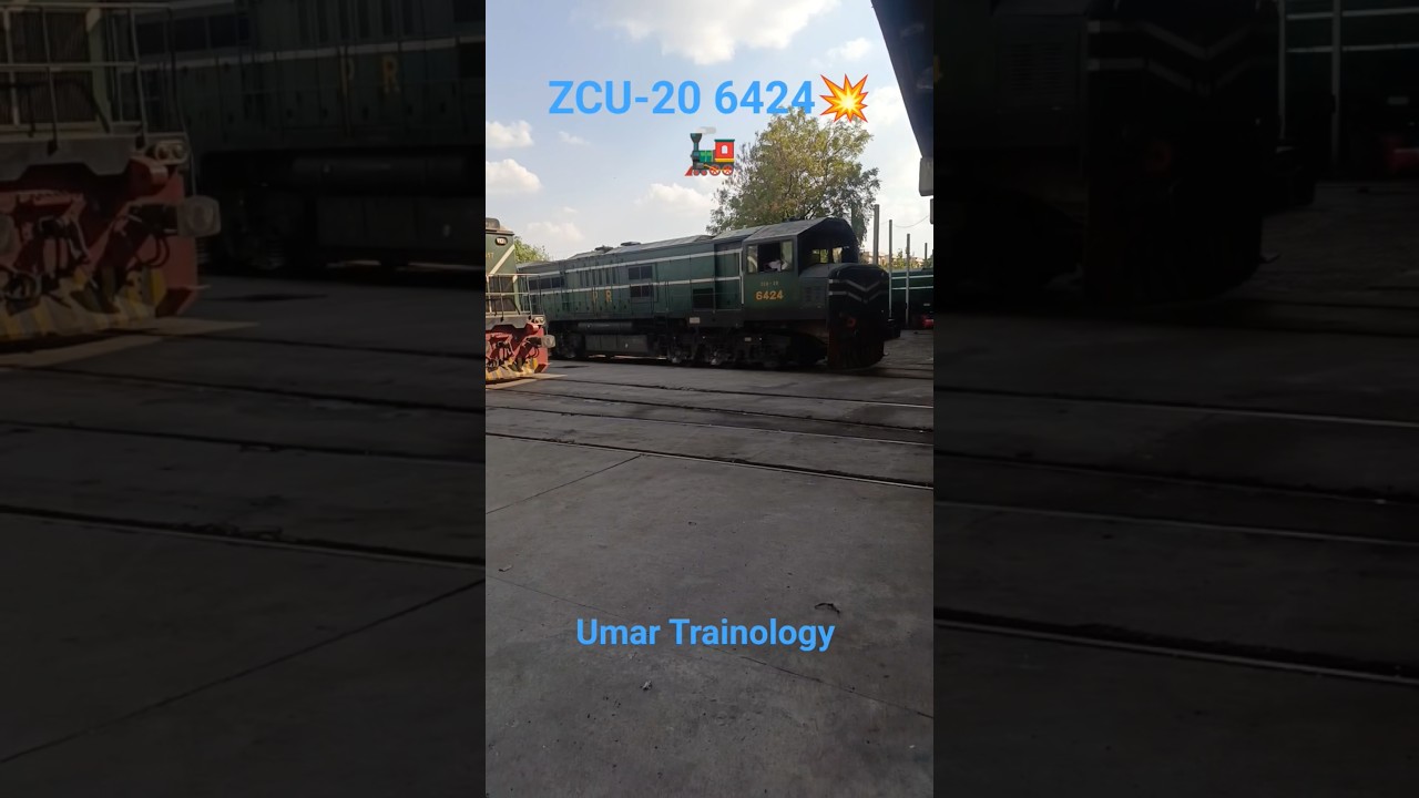 Chinese Made Locomotive 🔥🚂 ZCU-20 6424 going for Rest 🤩 #pakrailways #zcu20 #foryou #fyp #explore
