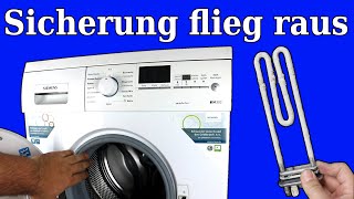 Heizung defekt IQ 300 Siemens Waschmaschine - Anleitung Heizung tauschen - MAX REPARIERT