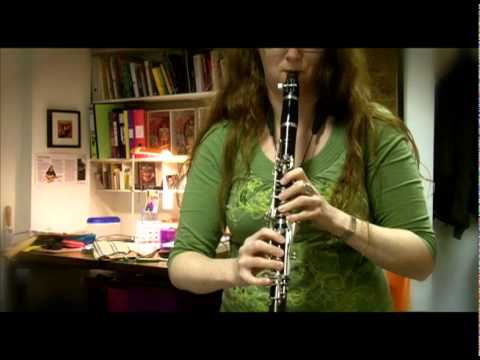Vicky Cowles plays clarinet