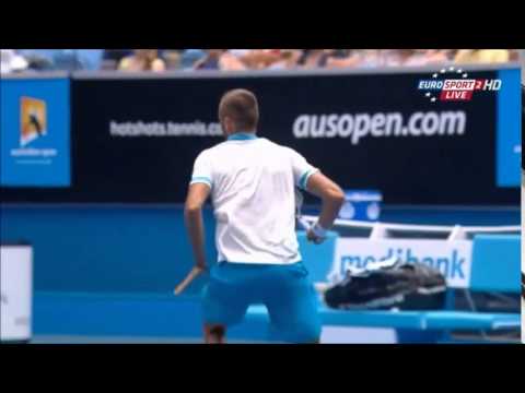 Jumping shot by Marius Copil vs Wawrinka - Australian Open 2015