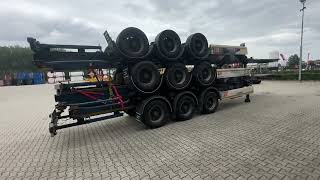 بيع العربات نصف المقطورة شاحنة نقل الحاويات Krone stack of 3x 2013/2014 KRONE 40FT/45FT chassis / BPW+drumbrakes - صورة 4 | Autoline QA العربات نصف المقطورة شاحنة نقل الحاويات Krone stack of 3x 2013/2014 KRONE 40FT/45FT chassis / BPW+drumbrakes | صورة 4 - Autoline