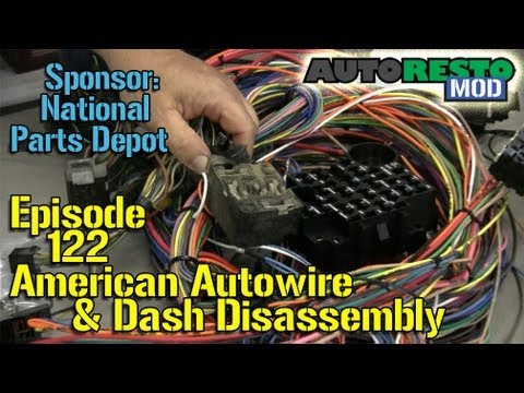 American Autowire, '65 Mustang dash disassembly Autorestomod Episode 122