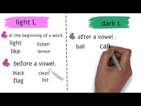 الفرق فى النطق بين (light L /dark L ) ابسط طريقة .😍