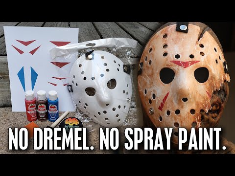 Make a Friday the 13th Mask with NO Power Tools or Spray Paint