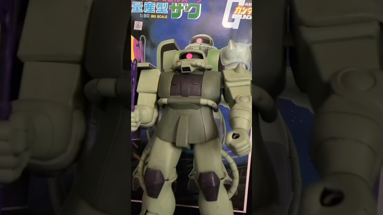 1/60 旧キット ザク #機動戦士ガンダム #ガンプラ #ガンダム #アニメ #ザク #旧キット #gundam #gunpla #anime #プラモデル #bandai #バンダイ #全塗装