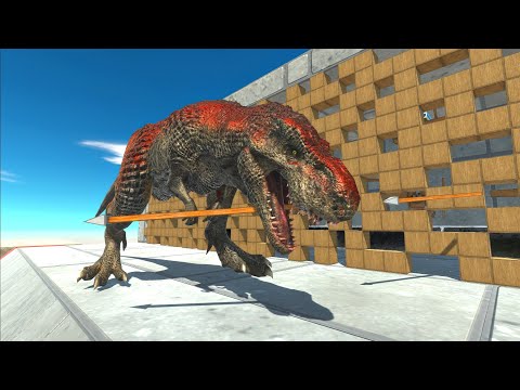 A Ballista Trap that shoots through a hole - Animal Revolt Battle Simulator
