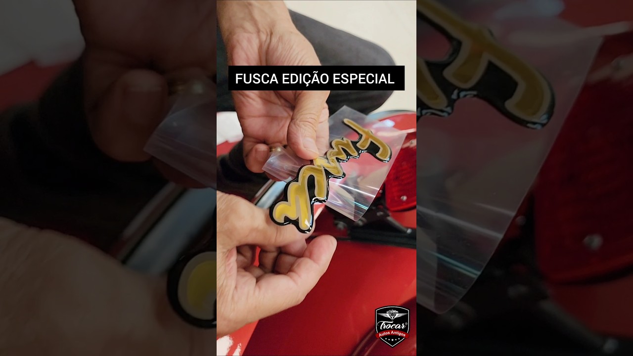 UMA RARIDADE SOBRE RODAS!Fusca Série Ouro Vermelho Dakar, Série especial!