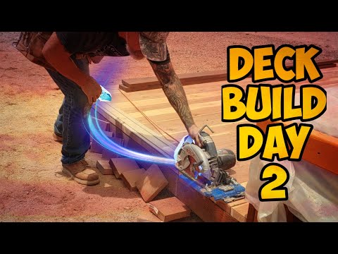 #decks #sustainable Straw Bale House Build Day 10: Front Deck Build Part 2