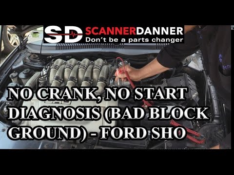 No crank, no start diagnosis (bad block ground) - Ford SHO