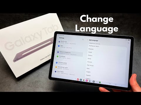 How to Change Language on Samsung Galaxy Tab S10 / S10 Ultra, FE ,Lite ,Plus 