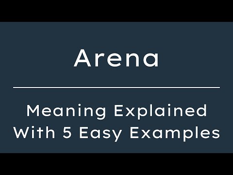 Arena Meaning in English With 5 Example Sentences, Arena Meaning in English