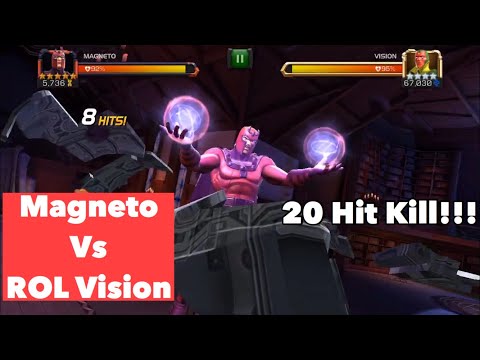 Magneto Destroys ROL Vision In 20 Hits?! - Marvel Contest Of Champions