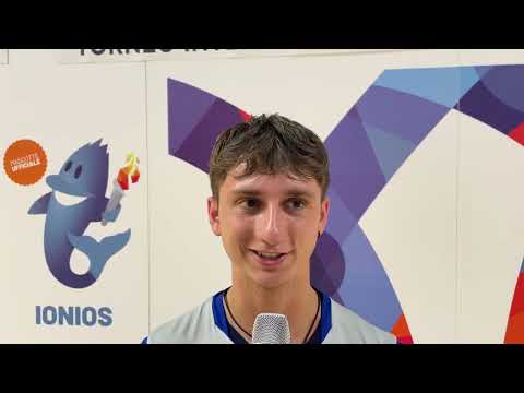 Torneo dei 2 Mari a Taranto: Paolo Porro al termine del match vinto contro il Giappone