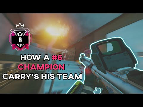 How a #6 Champion Carry's his Team Ranked Highlights - Rainbow Six Siege