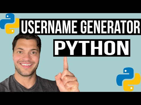 How to create Username Generator in Python - Beginner Python Tutorials #internetgav #python
