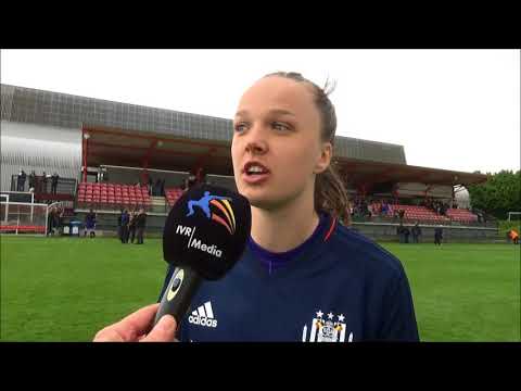 Interview met RSC Anderlecht speelster Tine De Caigny na RSC Anderlecht vs KRC Genk Ladies in Play O