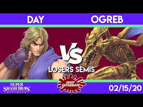 Saucy Saturdays #18 - Day (Ken) VS. OgreB (Ridley) - Losers Semis - Smash Ultimate