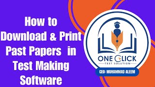 How to Download & Print Past Papers