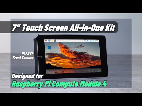 Waveshare 7inch Touch Screen All-In-One Kit Designed For Raspberry Pi CM4, 5MP Camera, Aluminum Case