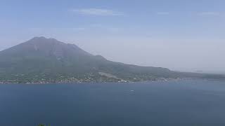 【県立吉野公園】海岸展望台からの桜島