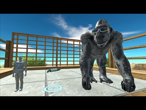 Goro Giant and FPS Avatar Death Run - Animal Revolt Battle Simulator