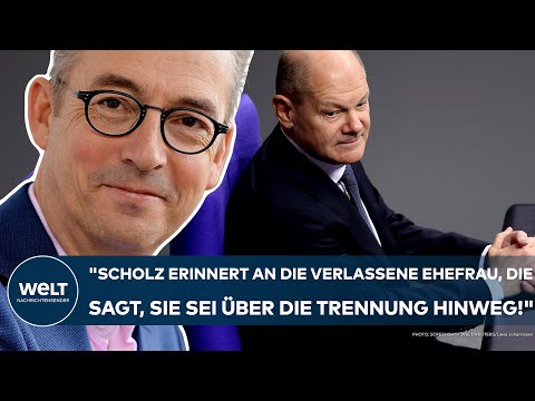 BUNDESTAG: "Scholz erinnert an die verlassene Ehefrau, die sagt, sie sei über die Trennung hinweg!"