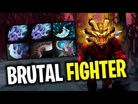 BRUTAL FIGHTER..!! 2x Moon Shard Max Attack Speed Axe by Wagamama 7.26 | Dota 2