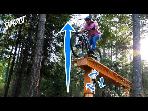 Adjustable MTB Drop Build and Ride! // From a Blue Feature to Black in No Time