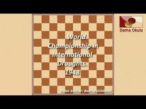 Piet Roozenburg - Georges Rostan. World Championship in International Draughts- 1948.