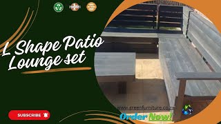 From Coffee to Cocktails – The Perfect L-Shape Patio Lounge for Every Moment 🍹 | GreenFurniture  ♻️