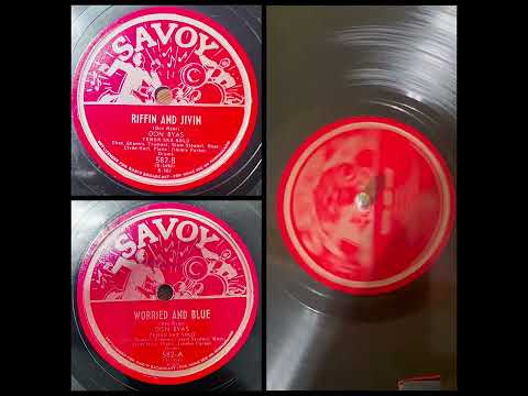 DON BYAS: Riffin And Jivin (Savoy Records 582, 10” 78RPM 1945)