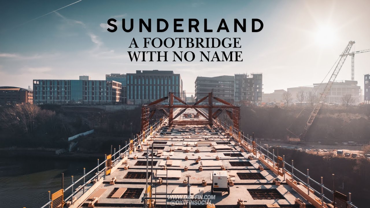 Sunderland Footbridge 4k Drone