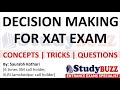 Decision Making for XAT exam:  Complete concepts, useful tricks and important questions