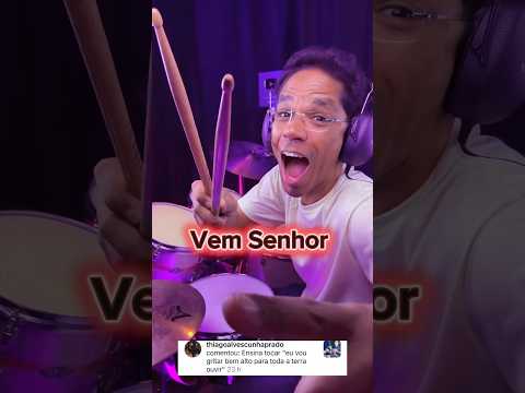 Como tocar EU VOU GRITAR BEM ALTO PARA TODA A TERRA OUVIR na bateria passo a passo