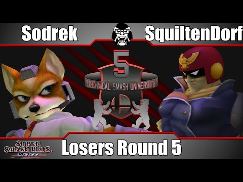 TSU5 - Sodrek (Fox) Vs. SquiltenDorf (Cpt. Falcon) - Losers Round 5 - Super Smash Bros. Melee