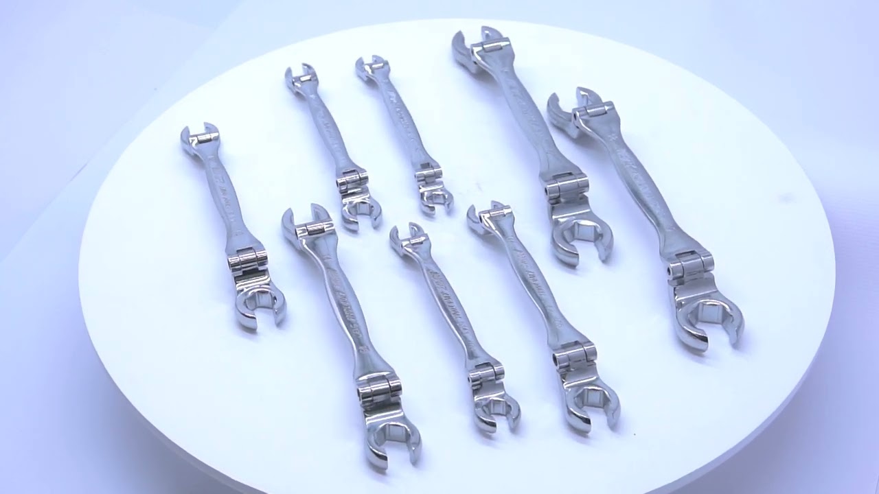 JTCK6086 - 8PCS スイベルフレアナットレンチ - ○サイズ：8×9・10×11