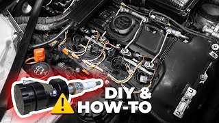 BMW N54 Spark Plug & Ignition Coil Replacement + The BEST Gap Method! (135i, 335i, 535i DIY)