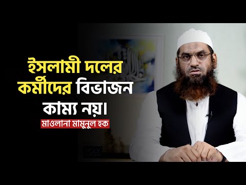 ইসলামী দলের কর্মীদের বিভাজন কাম্য নয় | Mamunul Haque